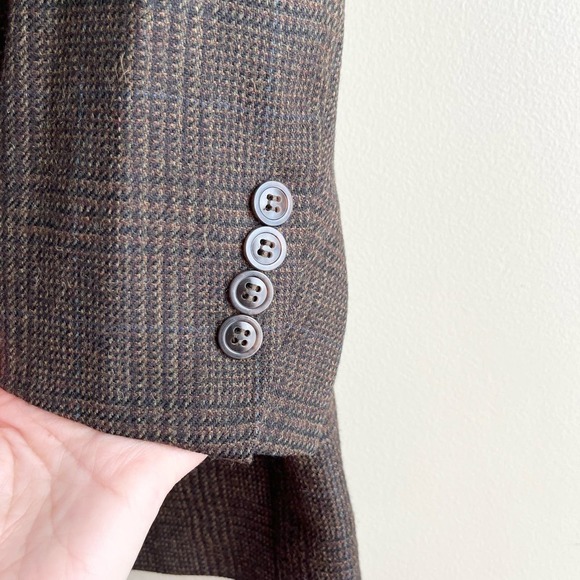 Vintage Hart Schaffner & Marx Marshall Field's Wool Blazer Jacket‎ Brown, 44R - Picture 5 of 10